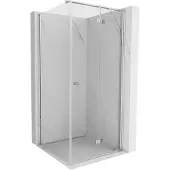 Mexen Mist-F opklapbare douchecabine rechts 110 x 110 , transparant, chroom - 8A6T-110-110-01-00-P