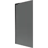 Mexen Next L badwand 1-vleugelig 90 x 150 , grafiet, zwart - 895-090-000-03-40-70