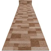 Rugsx Vloerbekleding met rubber bekleed ICONA beige 67cm 67x240 cm