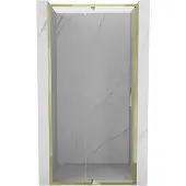 Mexen Exo draaideur voor douche 100 , transparant, goud - 819-100-000-50-00