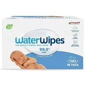 Water Wipes 1080 Original Biodegradable Baby Wipes Water Based Unscented for Sensitive Skin, 18 Packs