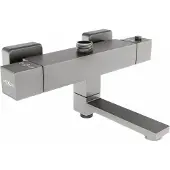 Mexen Cube thermostatische bad-douchekraan, grafiet - 77910-66