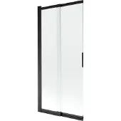 Mexen Fox 2-delige verschuifbare badwand 85 x 150 , transparant, zwart - 891-085-002-70-00