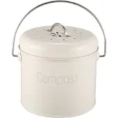 Torribaly Compostbak 3L - Roestvrijstalen keukencompostbak