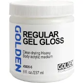 Artista Regular Gel Gloss van GOLDEN 8 fl.oz. Jar Professional Acrylic Gel Medium Transparant