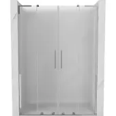Mexen Velar L Duo schuifbare douchedeur 150 , matglas, chroom - 871-150-003-32-01