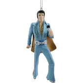 Kurt S. Adler Kurt Adler Elvis in blauw pak blaasvormornament