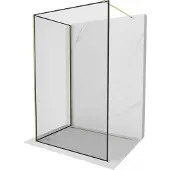 Mexen Kioto douchewand Walk-in 120 x 90 , zwart frame, goud - 800-120-212-50-70-090