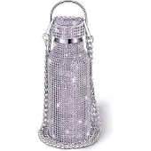 Semoic Diamond roestvrijstalen waterfles, draagbaar, glitter