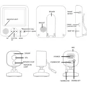 Jojomino 2,8 inch LCD-videobabyfoon, 2,4G draadloze beveiligingscamera, 2-weg-spraak, nachtzicht, temperatuuralarm