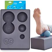 Rad Block Multifunctionele Yogablok - EVA-schuimblok voor yoga - Schuimblok met hoge dichtheid met opbergruimte voor myofasciale releaseballen - Pilat