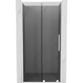 Mexen Velar L schuifdouchedeur 120 , grafiet, wit - 871-120-003-41-20