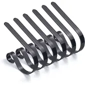 MaxPower 6-delige kerstsokhouders voor set zwart