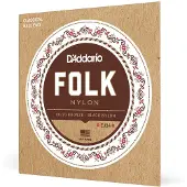 Daddario Set Folk Gitaar Nylon Blk 8020 Ball (EJ34)