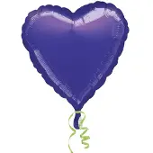 Amscan Standaard "Metallic Paars" Folie Ballon Hart, 43cm