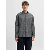 Jack & Jones Overhemd 'JPRBLAParker' lichtgrijs / zwart