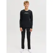 Jack & jones Junior Joggingpak zwart / wit