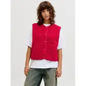 JJXX Bodywarmer 'JXVEra' robijnrood