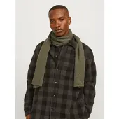 Jack & Jones Sjaal 'JACDna' olijfgroen / zwart