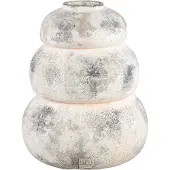 Ptmd collection PTMD Bulby Pink cement layered bulb pot round L