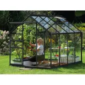 Pergart Tuinkas Venus 5000 - Veiligheidsglas 3mm - Zwart - 195x257x197cm