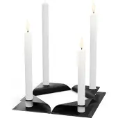 Höfats Kandelaar Square Candle Zwart (Set van 4)