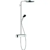 Hansgrohe Regendouche set pulsify s showerpipe 260 1 jet met showertablet select 400 chroom