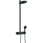 Hansgrohe Pulsify S opbouw regendouche met 2 standen hoofddouche zwart mat