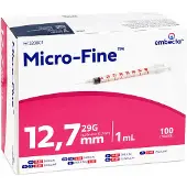 Embecta Micro-Fine Insulinespuiten U-40 1ML 12,7MM 29G (100 stuks)