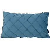 NOVÉE Sierkussen velvet cross petrol | 30x50 cm | velvet/polyester