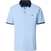 Casamoda Polo Piqué Contrast Lichtblauw