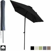Kopu leon parasol met hoes rechthoek 150x250 cm balkonparasol -