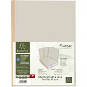 Exacompta FOREVER 320 g/m2 - Pak van 25 dossiermappen met linnen rug - A4 - Grijs - 770009E