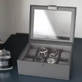 SmartaSaker Horlogedoos Slate Grey - 8 Vakken