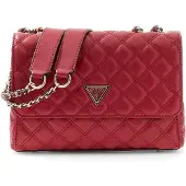 GUESS schoudertas Giully II Compound Convertible Flap Bag Dark Cherry donkerrood