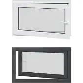 vidaXL Kelderraam RISOR 100 x 60 cm PVC en Glas Antraciet