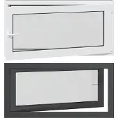vidaXL Kelderraam RISOR 120 x 60 cm PVC en Glas Antraciet