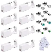 OEM 8 stuks oorpiercingpistolen met oorbellen, roestvrij staal, veilig, wegwerp