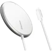Baseus MagSafe Magnetisch Wireless Draadloos Qi Charger Oplader 15W - Wit