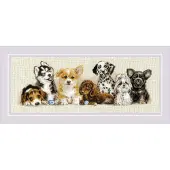 Riolis borduurpakket puppy parade 2221 telpatroon