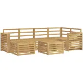 Syfax Buiten bankenset 7 pcs Wit Polyester