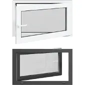 vidaXL Kelderraam RISOR 100 x 60 cm PVC en Glas Antraciet