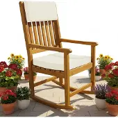 Casaria Schommelstoel Acaciahout 54x76x102cm