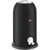 Wesco Kickmaster Junior Prullenbak | Pedaalemmer | 12 Liter | Metaal - Matzwart | Afvalemmer