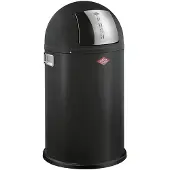 Wesco Pushboy Junior Prullenbak | 22 Liter | Metaal -Matzwart | Vuilnisbak - Made in Germany
