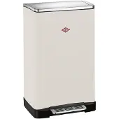 Wesco Big Double Boy Afvalscheider | 36 Liter | Duo Pedaalemmer (2x18 Liter) | Metaal - Mat zand | Prullenbak
