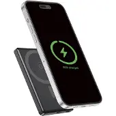 Gembird 15 W Magnetic wireless powerbank with LCD, 5000 mAh, black