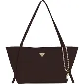 GUESS schoudertas Devon 3 Compartment Tote Brown donkerbruin