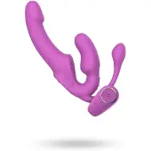 Teazers – Strapless Strap-On met Anaal Plug – Pink