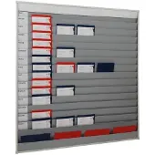 Eichner Werkorder planbord met 5 rijen 15 sleuven en opbergvak
